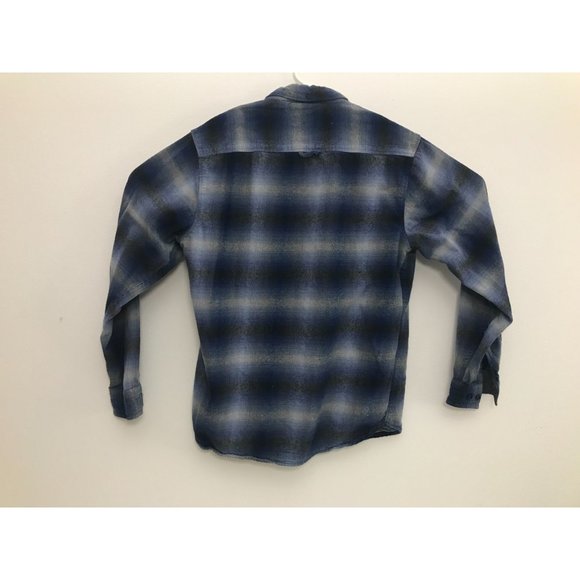 MBX Mens L Blue Slim Fit Plaid Shirt *11 - Picture 5 of 6